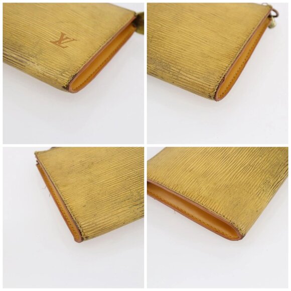 LOUIS VUITTON Epi Pochette Accessoires Pouch Yellow M52989 LV Auth bs30233 - Picture 15 of 15